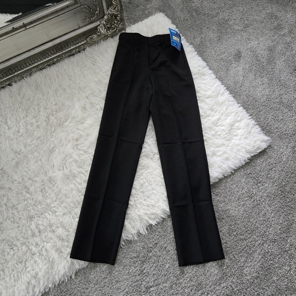 NEIL ALLYN “COMFORT POLY” FLAT FRONT WOMEN’S BLACK TUXEDO PANTS. Comfort Fit Wai - Picture 3 of 8